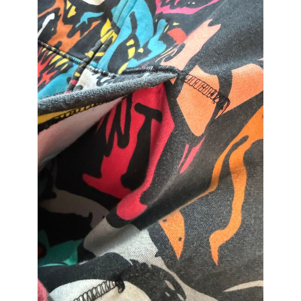 Volcom Big Monster Basic Zip Hoodie All Over Print Sherpa Lined XXL Skate Y2K - Picture 4 of 15